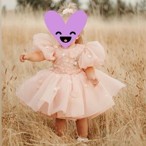 3D floral princess dress